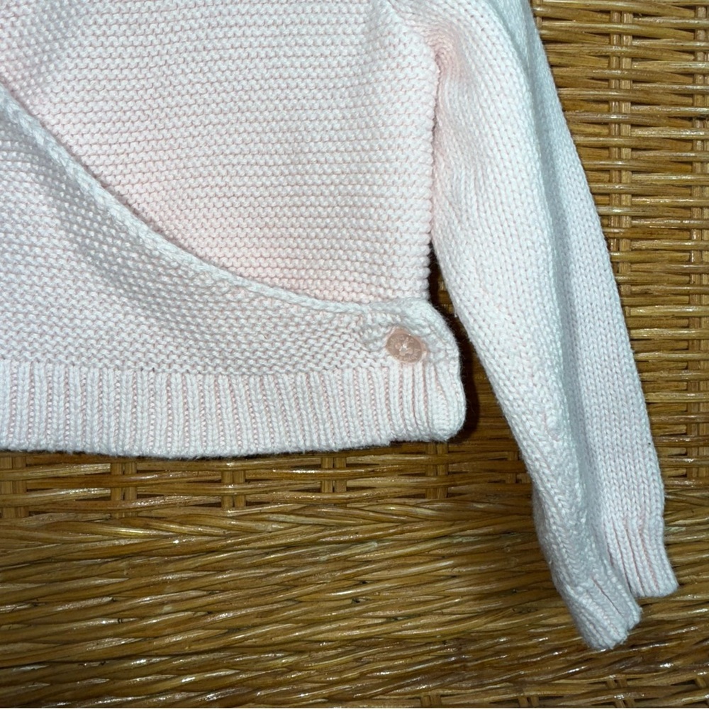 BabyGAP Light Pink Wrap Sweater - Picture 2 of 6